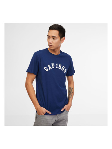 Тениска GAP Logo Tee Pangea Blue XS