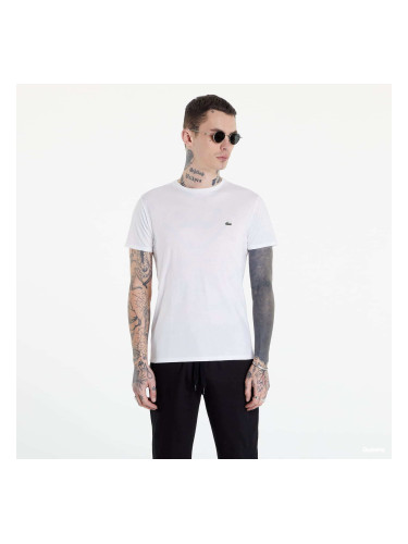 Тениска LACOSTE Pima Cotton White L
