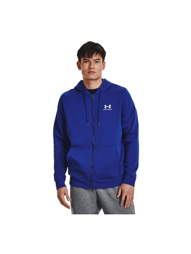 Суитшърт Under Armour Essential Fleece Fz Hood Royal L