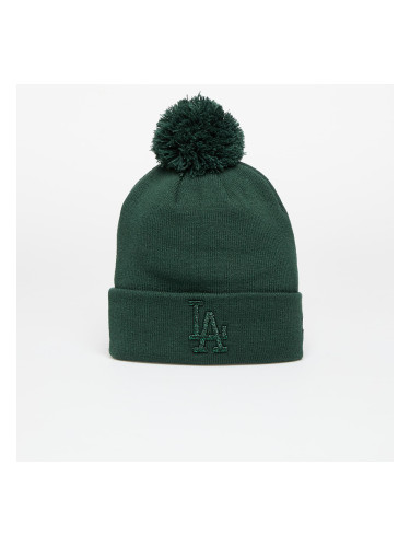 Шапка New Era Los Angeles Dodgers MLB Wmns Knit Medium Metallic Bobble Beanie Dark Green Universal