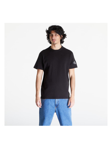 Тениска Calvin Klein Jeans Badge Waffle Short Sleeve Tee Black M