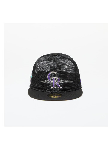 Шапка New Era Colorado Rockies Mesh Patch 59FIFTY Fitted Cap Black 7 1/2