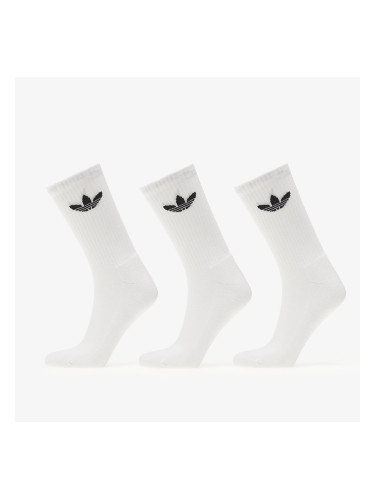 adidas Originals Trefoil Cushion Crew Socks 3-Pack White S