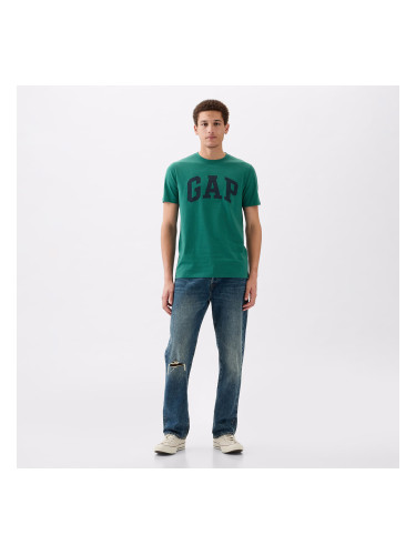 Тениска GAP Basic Logo Tee Jade Stone XS