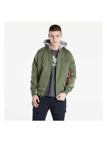 Яке Alpha Industries MA-1 TT Hood BP Sage Green M