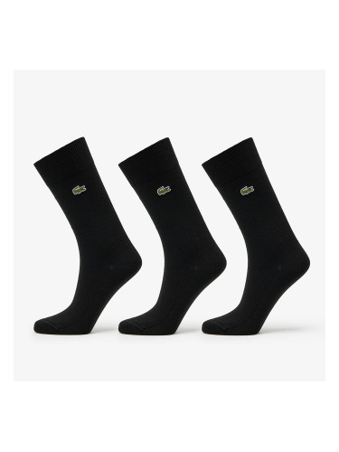 LACOSTE Cotton Blend Sock 3-Pack černé 36-40