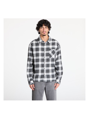 Риза Urban Classics Boxy Dark Checked Shirt Grey/ White XXL