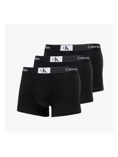 Calvin Klein ´96 Cotton Stretch Trunks 3-Pack Black/ Black/ Black S