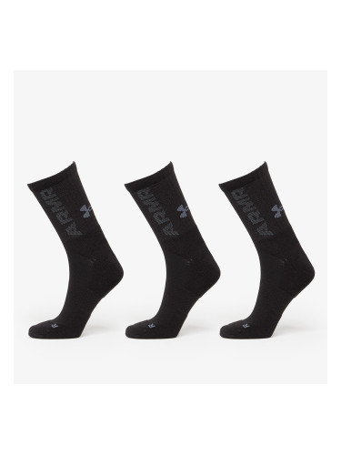 Under Armour 3-Maker Cushioned Mid-Crew 3-Pack Socks Black M