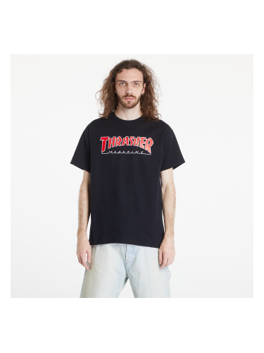 Тениска Thrasher Outlined T-shirt Black M