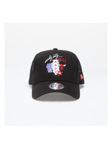 Шапка New Era Chicago Bulls 9Forty Trucker Black Universal