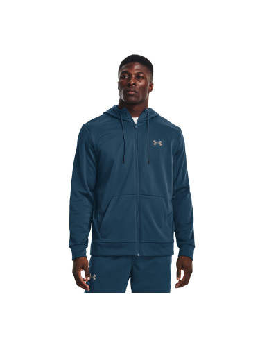 Суитшърт Under Armour Armour Fleece Fz Hoodie Petrol Blue L