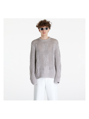 Пуловер Daily Paper Zuberi Crochet Long Sleeve Sweater Moonstruck Grey XS