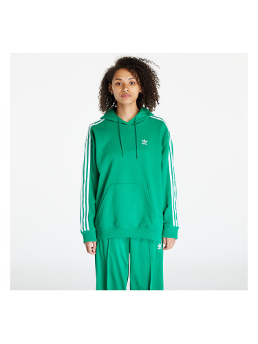 Суитшърт adidas Originals 3-Stripes Oversized Hoodie Green XS