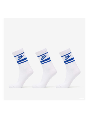 Nike NSW Everyday Essential Crew Socks 3-Pack White/ Blue S