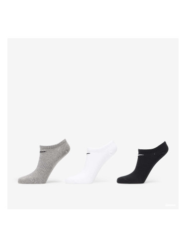 Nike Everyday Lightweight Training No-Show Socks 3-pairs Black/ White/ Grey M