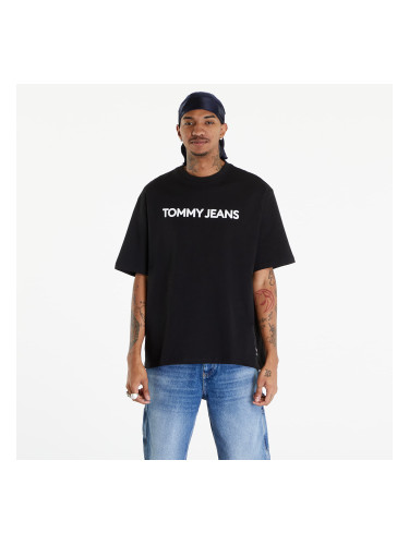 Тениска Tommy Jeans Logo Oversized Fit T-Shirt Black M