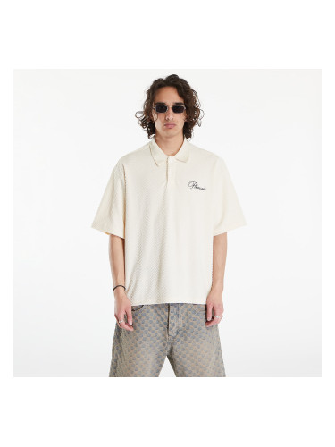 Тениска PLEASURES Zen Terry Boxy Polo Off White S