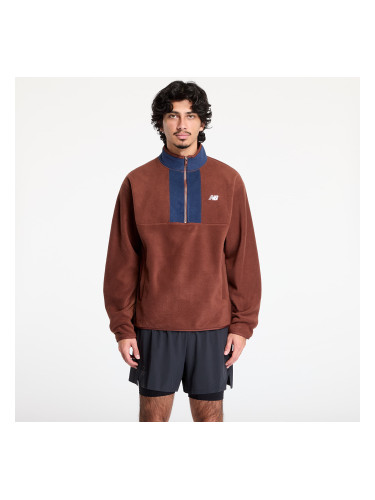 Суитшърт New Balance Polar Fleece 1/2 Zip Rich Oak S