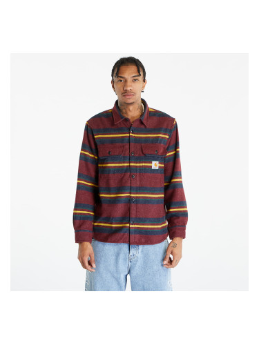 Яке Carhartt WIP Oregon Shirt Jacket Starco Stripe, Bordeaux XS