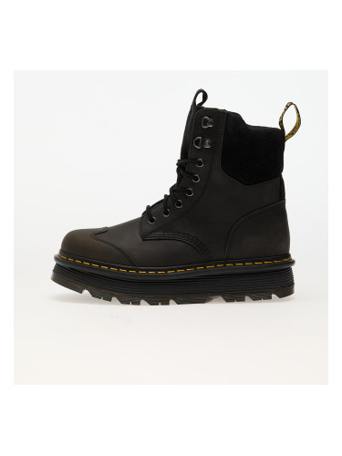 Сникърси Dr. Martens Zebzag 8 Tie Black E.H. Suede & Charcoal Grey Burnished Waxy Pull Up EUR 37