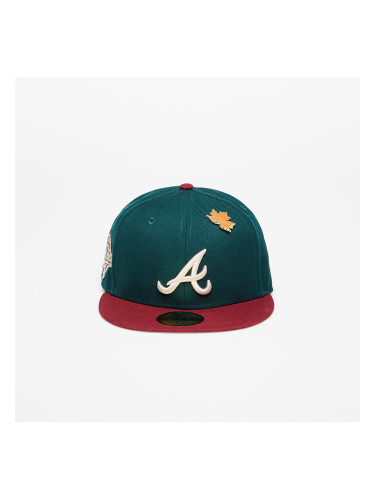 Шапка New Era 5950 Mlb Ws Contrast 59Fifty Atlanta Braves New Olive/ Optic White 7 1/2