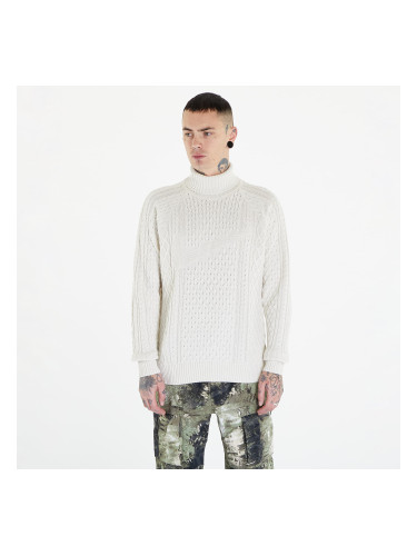 Пуловер Nike Life Men's Cable Knit Turtleneck Sweater Light Bone S