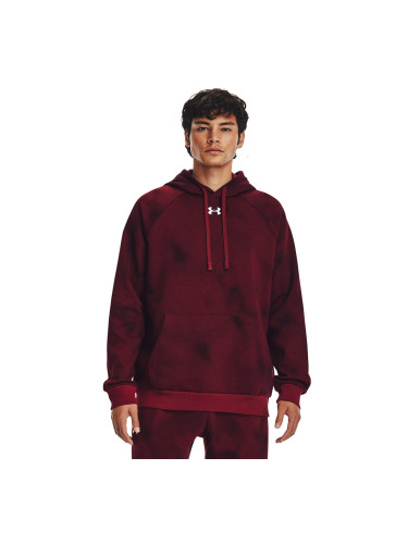 Суитшърт Under Armour Rival Fleece Printed Hd Dark Maroon L