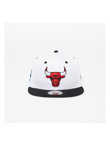 Шапка New Era Chicago Bulls White Crown Patch 9Fifty Snapback Cap Optic White/ Black M-L