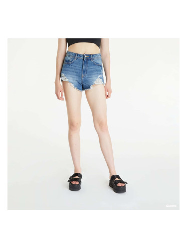Къси панталони Noisy May High Waisted Denim Shorts Blue M