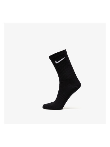 Nike Nike Everyday Lightweight Training Crew Socks 3-Pack Black/ White M