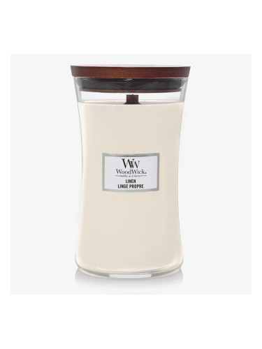 WoodWick Large Hourglass Candle - Linen Universal