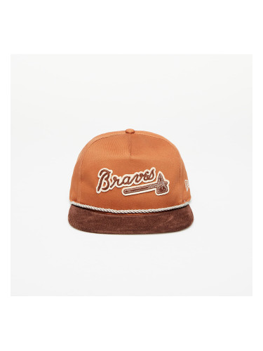 Шапка New Era Atlanta Braves Cord Golfer Snapback Cap Brown S-M