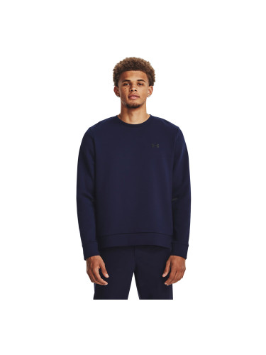 Суитшърт Under Armour Unstoppable Flc Crew Midnight Navy L