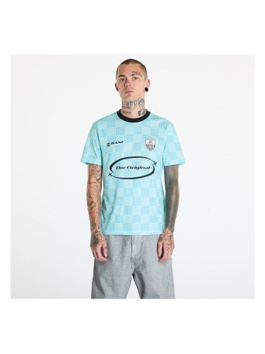 Тениска Karl Kani OG Sport Star Check Trikot Light Blue/ Black S