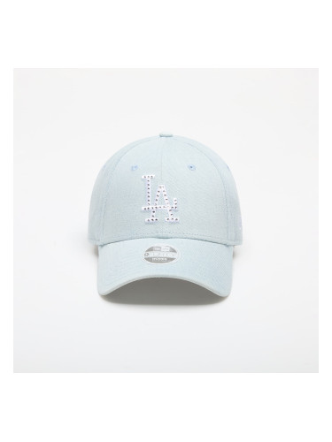 Шапка New Era MLB Los Angeles Dodgers Womens Diamante Denim 9FORTY Adjustable Cap Sky Blue Universal