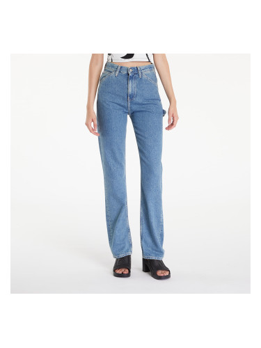 Панталони Calvin Klein Jeans High Rise Straight Denim Light W27/L32