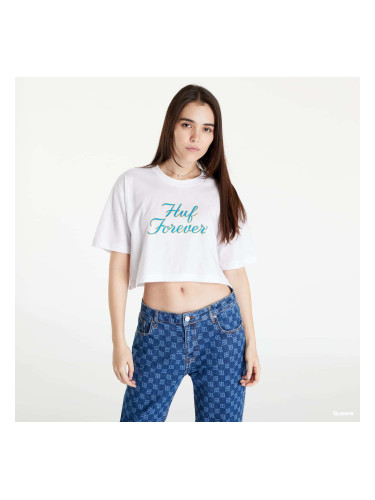 Тениска HUF Forever S/S Crop Tee White M