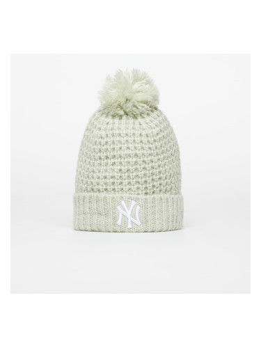 Шапка New Era New Era MLB Wmns Cosy Pom Beanie New York Yankees Blue Tint/ Optic White Universal