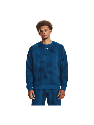 Суитшърт Under Armour Rival Fleece Printed Crew Varsity Blue XL