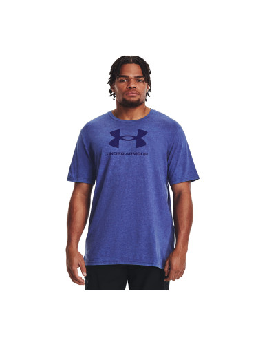 Тениска Under Armour Wash Tonal Sportstyle Ss Blue M