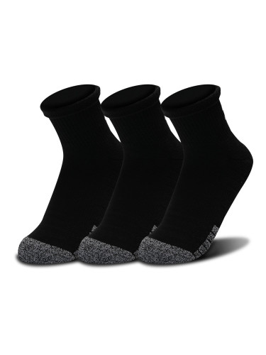 Under Armour Heatgear Quarter 3-Pack Black XL