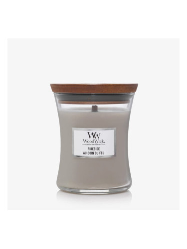 WoodWick Medium Hourglass Candle - Fireside Universal