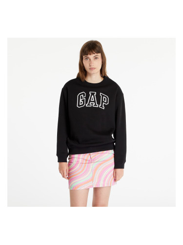 Суитшърт GAP V-Gap Heritage Crew True Black XS