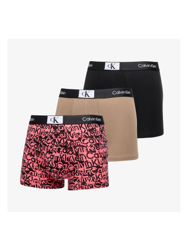 Calvin Klein Cotton Stretch Amplified Classics Trunk 3-Pack Multicolor S