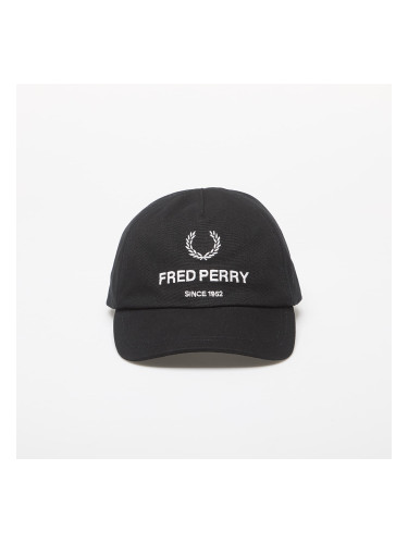 Шапка FRED PERRY Cotton Canvas Branded Cap Black Universal