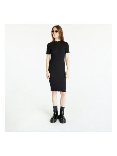 Облекло Urban Classics Ladies Rib Tee Dress Black S