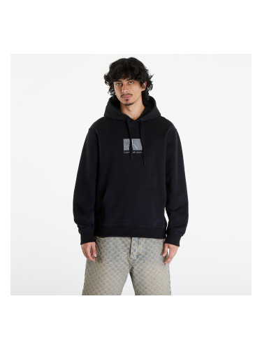 Суитшърт Calvin Klein Jeans Embroidery Patch Hoodie Black M