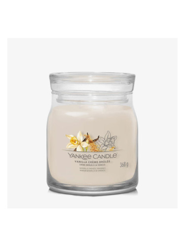 Yankee Candle Signature Medium Jar 2 Wicks - Vanilla Creme Brulée Universal