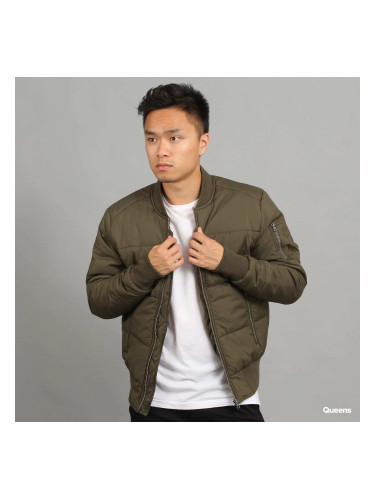 Яке Urban Classics Basic Quilt Bomber Jacket Olive M